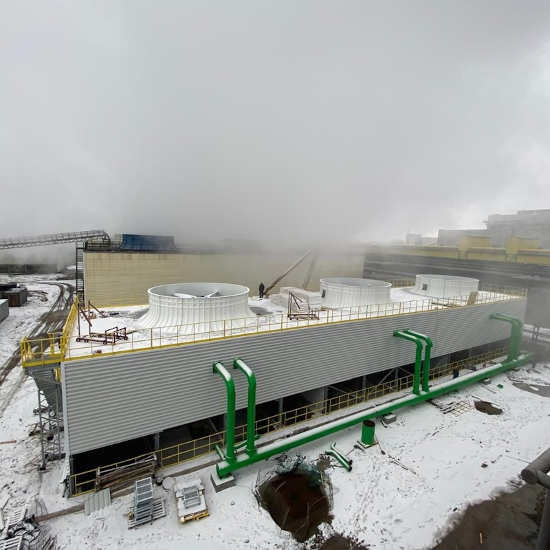 вентиляторная градирня зима